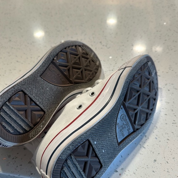 White Converse High-Top Sneakers - Picture 5 of 5